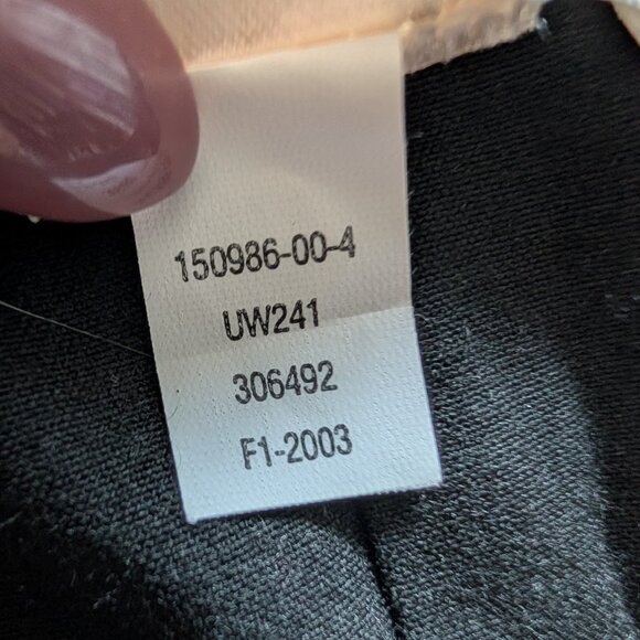 Old Navy Black Pencil Skirt Stretch Lace up back detail Size 6 Classic Y2K - Picture 7 of 7